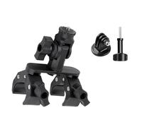 Soporte de abrazadera de cámara ajustable de 360 grados para transporte de motocicleta, cabeza de bola de tornillo de 1/4 pulgadas para tubo de 17 mm a 43 mm de diámetro, compatible con soporte de