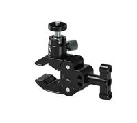 Soporte de abrazadera de cámara de aluminio resistente a la intemperie para monitores, micrófonos, DSLR adaptador de liberación rápida de 1/4 pulgadas, abrazadera de cámara de ángulo ajustable para