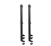 Soporte de abrazadera de escritorio ajustable para tablero de clavijas de acero inoxidable, no requiere fijación permanente para la reconfiguración (negro)