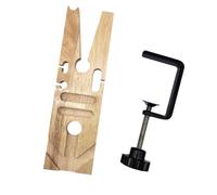 Soporte de abrazadera de escritorio de madera y aleación resistente para joyería, manualidades, procesamiento de oro, plata, herramienta profesional, abrazadera de banco estable