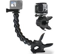 Soporte de abrazadera flexible FiTSTILL Jaws con cuello de cisne ajustable de 8 secciones compatible con c maras de acci n Go Pro Hero 12 11 10 9