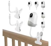 Soporte de abrazadera flexible para monitor de bebé compatible con HelloBaby HB40/HB65/HB6550/HB66/HB6339/HB6336/HB6351/HB248, soporte para monitor de bebé para cualquier cámara con tornillo de 1/4