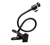 Soporte de abrazadera flexible para monitores de bebé y cámaras de acción con rosca de 1/4 pulgadas, construcción de metal, brazo de cuello de cisne
