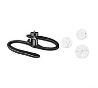 Soporte de abrazadera flexible para TP-Link para tapo C200, C210, C220, soporte de cámara con brazo ajustable, soporte de escritorio, color blanco (negro)