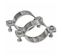 Soporte De Abrazadera Plana Gruesa Acero Inoxidable 304, Colgador Rígido Resistente 12-133mm, 2 Uds
