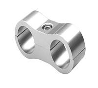 Soporte de abrazadera tubo aceite trenzado modificación automotriz AN4 AN6 AN8 AN10 AN12 doble orificio 6 colores piezas automotrices(Silver,AN12)