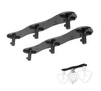 Soporte de accesorio para batidora de pie, estante de almacenamiento de metal compatible con mezclador de cocina, paquete de 2 accesorios organizadores de cabeza vertical