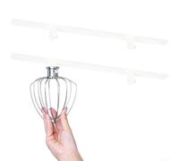 Soporte de accesorios para mezclador Kitchen Aid - Estante montado en la pared para accesorio de paleta para batidor de borde flexible - Solución de almacenamiento que ahorra espacio con tornillos y
