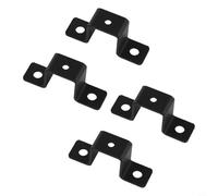 Soporte de acero al carbono para conexiones de tuberías cuadradas aplicadas en barandillas de fontanería, instalación de refuerzo de puerta y tareas de fabricación (4 piezas de 1 pulgada)