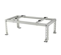Soporte de acero galvanizado resistente para unidades de CA al aire libre, base universal para condensadores mini split sin conductos y bombas de calor