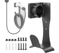 Soporte de acero inoxidable para cargadores J1772 EV instalados en paredes para minimizar el uso del espacio en el suelo y mejorar la seguridad