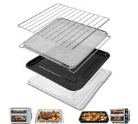 Soporte de acero inoxidable para fogatas de madera para interiores y exteriores con asas para Ninja OG701 OG751 Woodfire 7 en 1, parrilla y ahumador y otros accesorios de freidora de aire eléctrica,