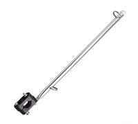 Soporte de acero inoxidable para poste de bandera de barco para montaje en riel de 7/8-1 pulgadas | Soporte de hardware de cubierta marina de grado 304 para pontón para kayak, yate, accesorios de