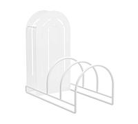 Soporte de acero inoxidable para tabla de cortar con tapa de olla, soporte independiente de metal