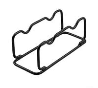 Soporte de acero para mancuernas, soporte de metal resistente para gimnasio en casa, compacto para almacenamiento de pesas, estación de equipo de fitness para espacio pequeño, color negro