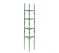 Soporte de acero recubierto de plástico verde PP+PE para tomates y flores, kit de soporte de cultivo vertical de jardín de 11 x 30 x 160 cm (1 kit)