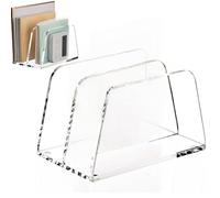 Soporte de acrílico para documentos | Soporte vertical para cartas y facturas - Organizador de documentos de escritorio | para aula, estudio, libro de cocina, documento, biblia, notas de piano, álbum