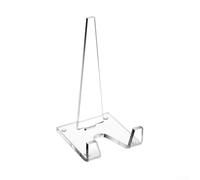 Soporte de acrílico para marco de fotos, soporte de exhibición para placa de fotos, álbum postal, caballete de escritorio transparente para decoración del hogar y oficina, soporte estable para obras