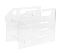 Soporte de acrílico transparente de 4 capas para HDD de 3,5 pulgadas | Con tornillos, diseño hueco para mejor disipación del calor, compacto y fácil de montar, para SSD y uso en hogar o escritorio