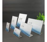 Soporte de acrílico transparente para fotos, base magnética fuerte para cambiar fácilmente (7 x 10,5 cm)