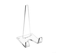 Soporte de acrílico transparente para marco de fotos para placa de fotos, álbum, postal, base transparente para soporte de letrero trasero para organización de estante de escritorio de oficina en casa