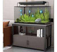 Soporte de acuario con base de metal, soporte de esquina para pecera, ecológico y seguro, estable y seguro, antideslizante y silencioso, ideal para salas de estar, dormitorios