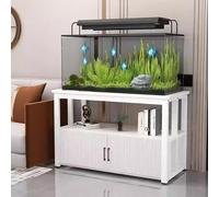 Soporte de acuario con base de metal, soporte de esquina para pecera, ecológico y seguro, estable y seguro, antideslizante y silencioso, ideal para salas de estar, dormitorios