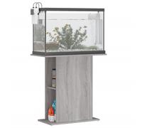 vidaXL Soporte de Acuario Madera ingeniería Gris Sonoma 60,5x36x72,5cm