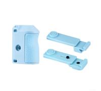 Soporte de agarre para cámara DJI Action 5 Pro: agarre lateral ABS con botón de obturador para grabación de video estable al aire libre, aventura al aire libre, kit ligero azul (azul)