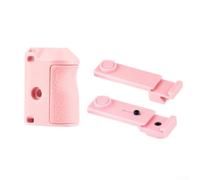 Soporte de agarre para cámara DJI Action 5 Pro: agarre lateral ABS con botón de obturador para grabación de video estable al aire libre, aventura al aire libre, kit ligero azul (rosa)