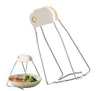 Soporte de agarre seguro, clip antiquemaduras para cocinar, metal duradero con mango ergonómico, herramienta de elevación de placas, equipo de seguridad de cocina, freidora de aire, microondas, horno