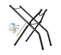 Soporte De Agua Para Camping - Soporte De Cubo Reforzado Plegable, Estante De Galón Invertido Antideslizante | Dispensador Portátil Del Material De Goma 650g Antideslizante Del Hierro Con El Canalón P