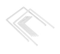 Soporte de águila de exhibición de acrílico 2 unids, moderno claro foto marco titular para placa de libro, diseño geométrico transparente, decoración de escritorio con amplias aplicaciones