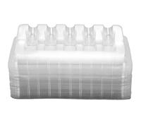 Soporte de agujas para cartuchos de tatuaje, 50 unidades, cartuchos de tatuaje transparentes portátiles, placa de aguja, bandeja de plástico, suministros ligeros para artistas..