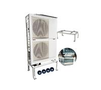Soporte de aire acondicionado fácil de instalar, capacidad de carga de 400 libras, resistente a la corrosión, sin taladro, mini bomba de calor de CA dividida, soporte universal