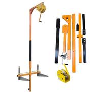 Soporte De Aire Acondicionado Para Percha De Elevación De 5 Hp, Soporte De Elevación De Unidad Externa Con Juego De Cabrestante, Elevación Plegable Lateral, Herramientas De Instalación De Grúa Pequeñ