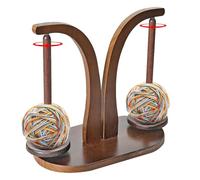 Soporte de alambre de madera, Soporte de Spinner, Dispensador de alambre de péndulo magnético, Soporte de de gancho de doble pasador, Herramienta de costura giratoria de madera para tejer
