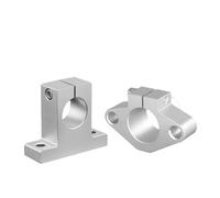 Soporte De Aleación Aluminio SK/SHF8/10/12/16/20/25/30/35/40/50/60, Rodamiento Eje Lineal Horizontal Vertical, 1/2/4 Uds Guías de movimiento lineal(4PCS,SK10)