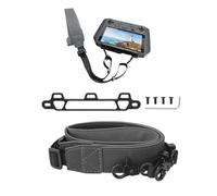 Soporte de aleación de aluminio + cordón de poliuretano para control DJI RC PRO/Smart, botones individuales y dobles conmutables (soporte + cordón)