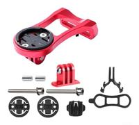 Soporte de aleación de aluminio para bicicleta de carretera y montaña, soporte multifunción para engranajes de ciclismo compatible con computadoras GPS, cámaras de acción, linternas, rojo, negro y