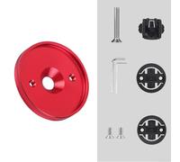 Soporte de aleación de aluminio para computadora de bicicleta Garmin, ángulo ajustable Ciclismo GPS, soporte de manillar de metal para MTB de carretera (rojo)