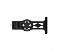 Soporte de aleación de aluminio para computadora de bicicleta para Garmin, manillar ajustable o soporte de vástago, soporte GPS de ciclismo, negro (tipo vástago)