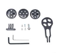 Soporte de aleación de aluminio para manillar de bicicleta para computadora de ciclismo y velocímetro, soporte de ángulo de inclinación ajustable compatible con Garmin para WahooThyrton, soporte