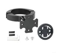Soporte de aleación de aluminio para tija de sillín de bicicleta compatible con Garmin Varia luz trasera Rvr315 Rtl515 para tubo redondo 30-32 mm, soporte negro, cámara de acción también (B)