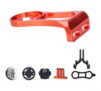 Soporte de aleación para computadora de bicicleta para soporte de aluminio anodizado CNC para computadoras de ciclismo y luces, accesorio extensor de tallo ligero de doble función, negro, rojo, morado