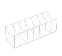 Soporte De Almacenamiento De Cinturón Acrílico: Vitrina De Cinturón Transparente, Vitrina De Compartimentos Estuche De Correa Transparente Para La Organización Del Armario De Bufandas, Calcetines, Sos