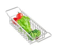 Soporte De Almacenamiento De Fregadero Telescópico - Escurridor para Fregadero, Soporte De Esponja Para Fregadero, Escurridor De Cesta Metálica | Escurridor De Cocina, Cesta Bajo Estantería,