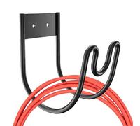 Soporte de almacenamiento de manguera de jardín duradero, extensión de tubo expandible, estante de manguera de pared de metal, colgador de manguera de agua resistente al aire libre, organizador