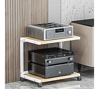 Soporte de almacenamiento de medios audiovisuales, mueble de TV, soporte abierto para componentes audiovisuales, soporte para equipos de sonido, soporte para reproductores de DVD, consolas de juegos