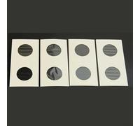 Soporte de almacenamiento de monedas de 40 mm con grapas de 2 pulgadas, diseño transparente para la colección Penny Cent, paquete de 100 fundas de protección para aficionados a sellos y monedas